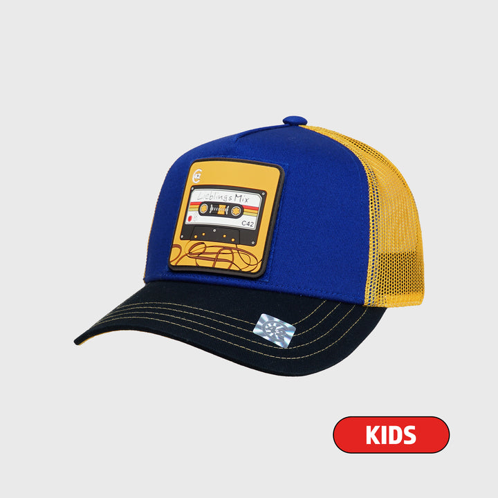C42 Kids Trucker Cap Red Blue White with CAT Patch