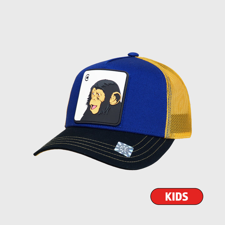C42 Kids Trucker Cap Red Blue White with CAT Patch