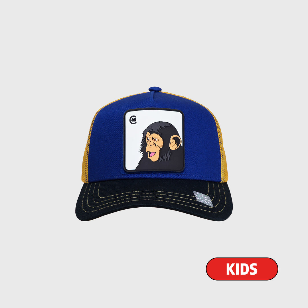 C42 Kids Trucker Cap Red Blue White with CAT Patch