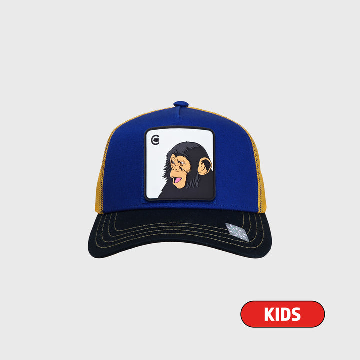 C42 Kids Trucker Cap Red Blue White with CAT Patch