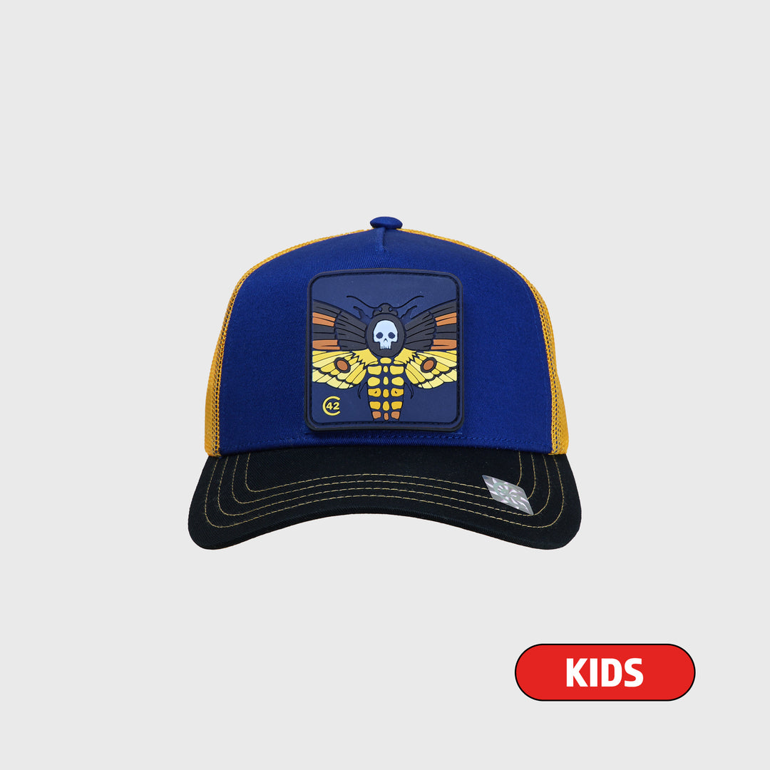 C42 Kids Trucker Cap Red Blue White with CAT Patch