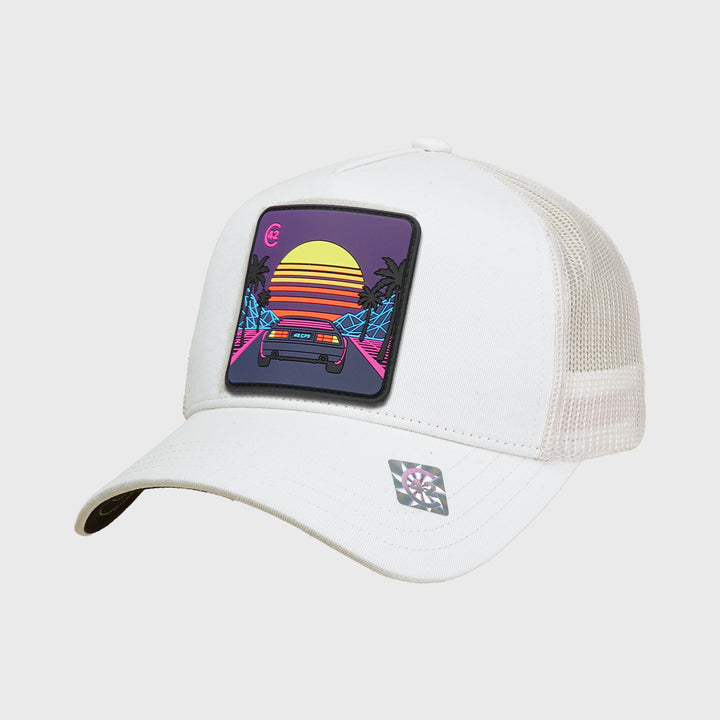 C42 Trucker Cap Beige with ZEBRA Patch