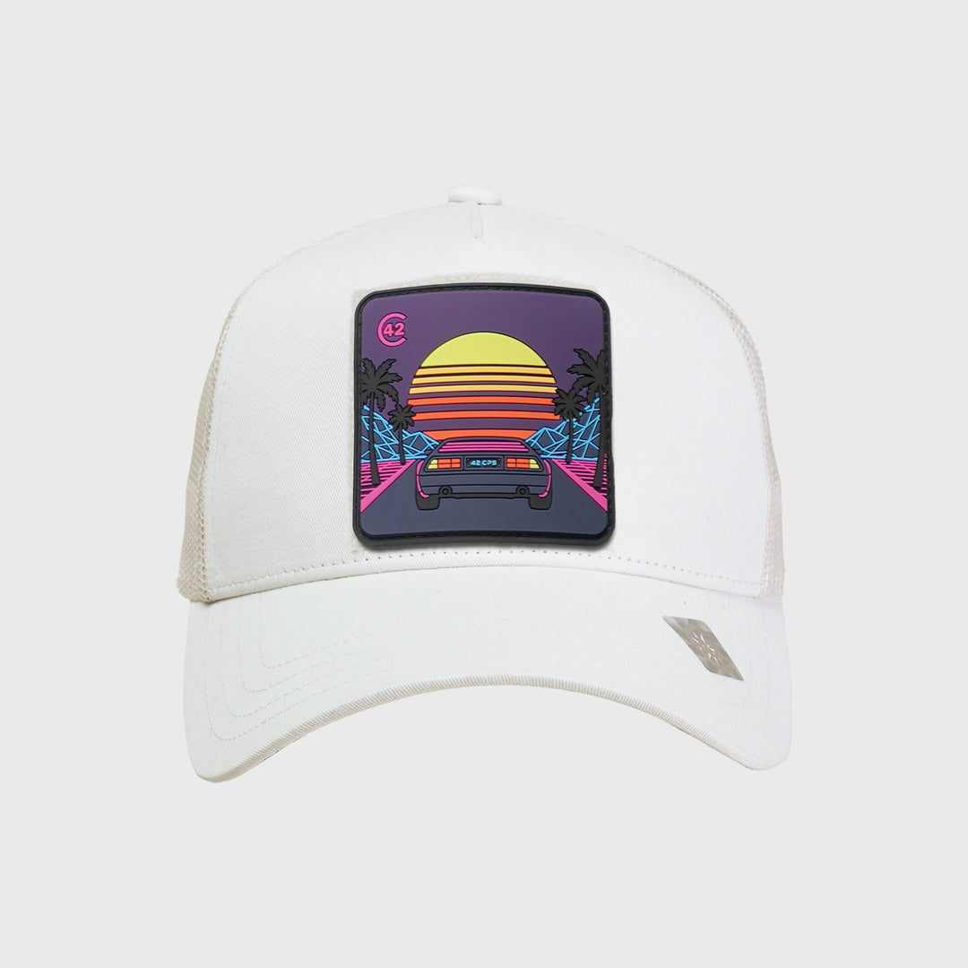 C42 Trucker Cap Beige with ZEBRA Patch