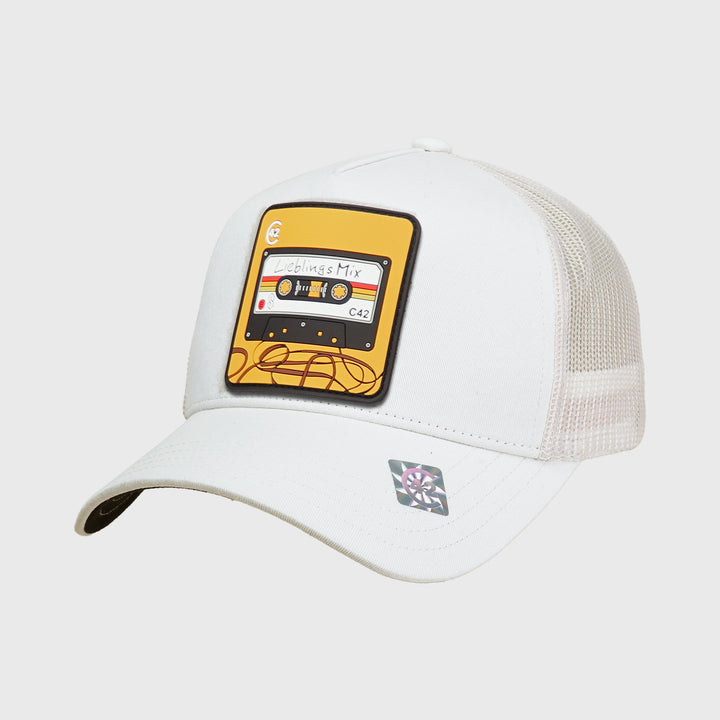 C42 Trucker Cap Beige with ZEBRA Patch