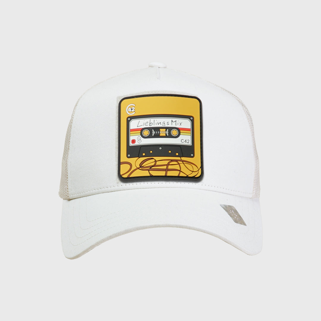 C42 Trucker Cap Beige with ZEBRA Patch