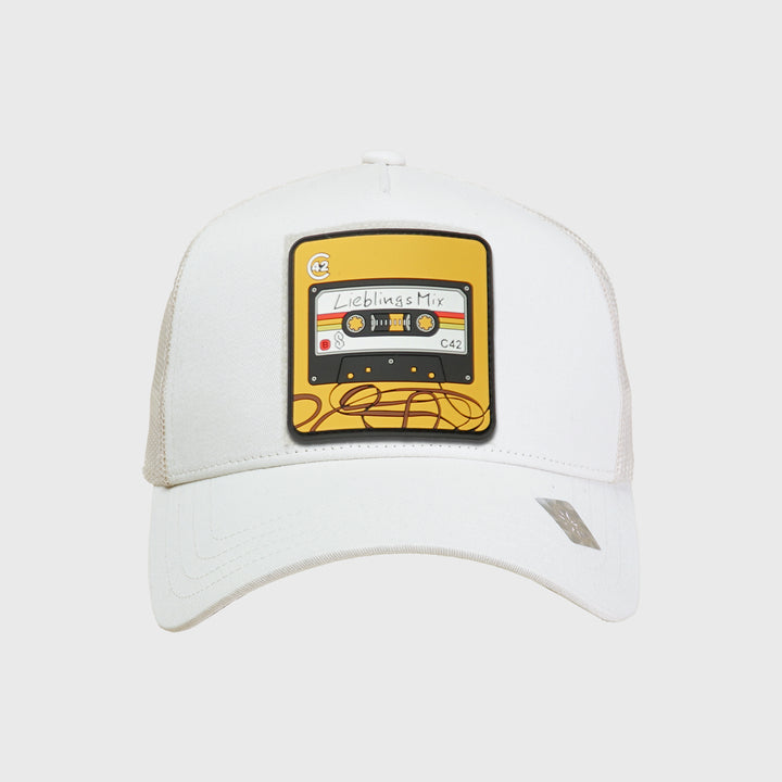 C42 Trucker Cap Beige with ZEBRA Patch