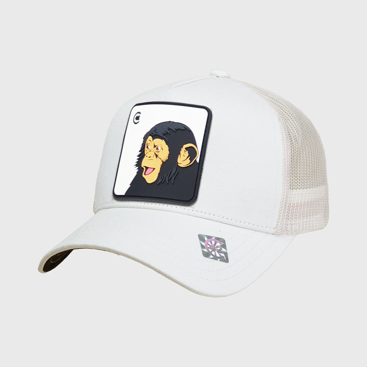 C42 Trucker Cap Beige with ZEBRA Patch