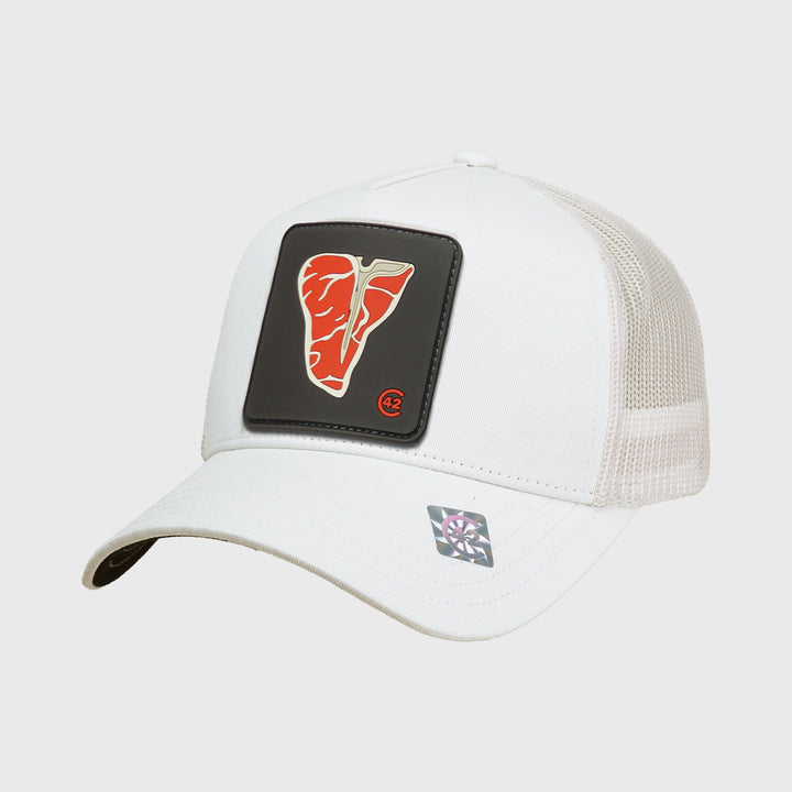 C42 Trucker Cap Beige with ZEBRA Patch