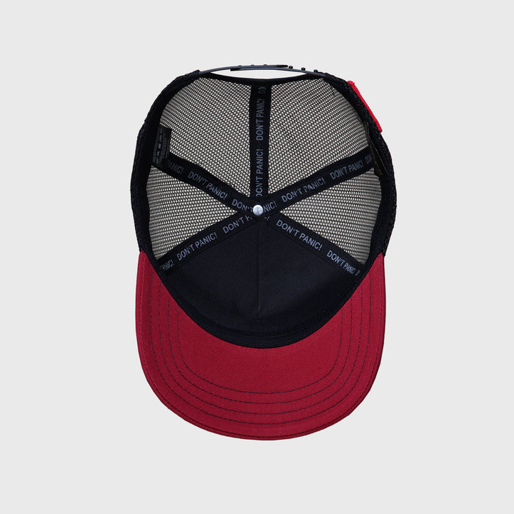 C42 Trucker Cap Rot Schwarz mit Patch ZEBRA
