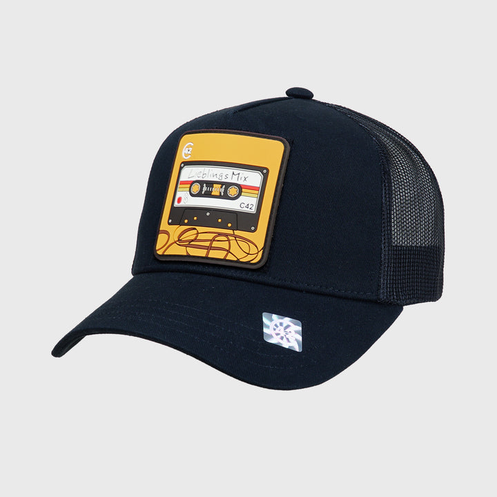 C42 Trucker Cap Black with ZEBRA Patch