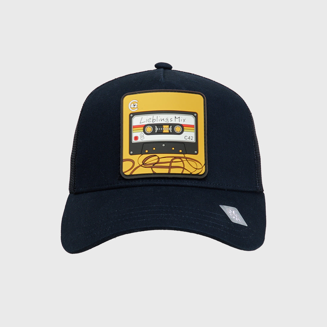 C42 Trucker Cap Black with ZEBRA Patch