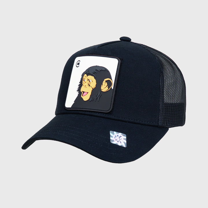 C42 Trucker Cap Black with ZEBRA Patch