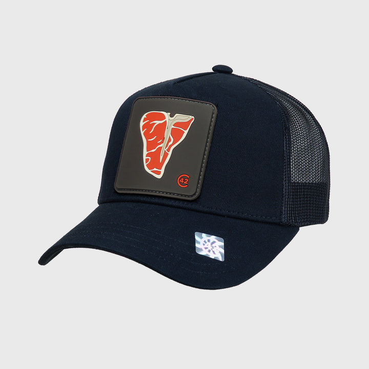 C42 Trucker Cap Black with ZEBRA Patch