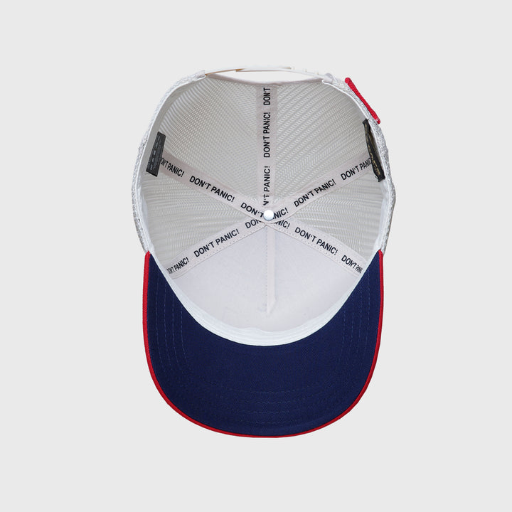 C42 Trucker Cap Blau Rot Weiss mit Patch MOTH (Blind Pack)