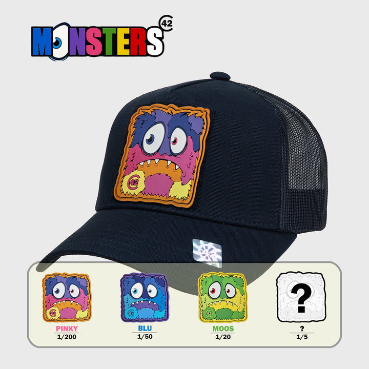 C42 Trucker Cap Schwarz mit Patch C42 MONSTERS (Blind Pack)