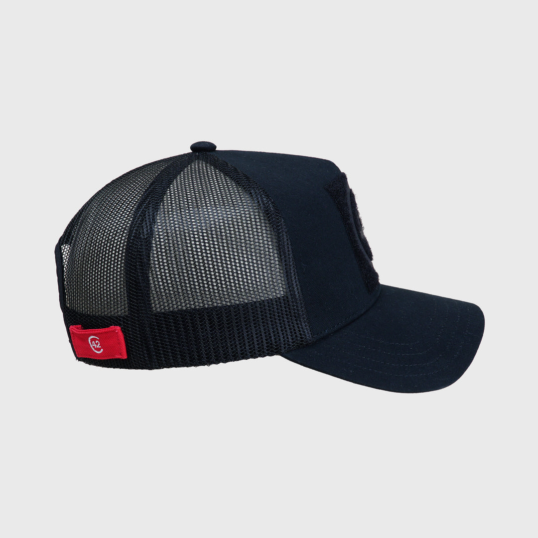 C42 Trucker Cap Beige with ZEBRA Patch